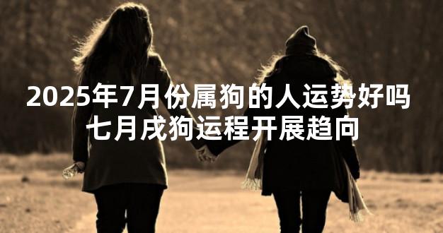 2025年7月份属狗的人运势好吗 七月戌狗运程开展趋向